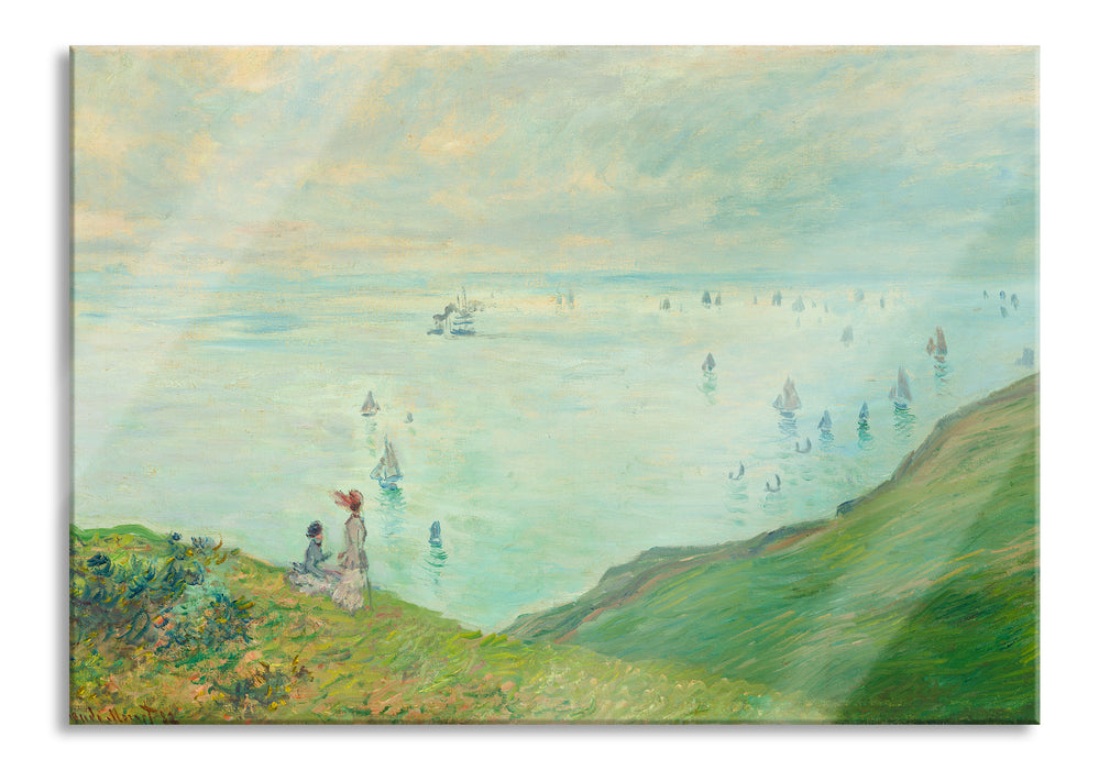 Pixxprint Claude Monet - Klippen bei Pourville, Glasbild