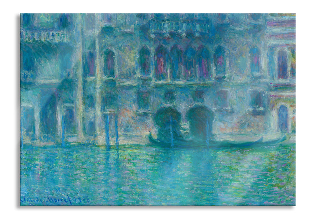 Pixxprint Claude Monet - Palazzo da Mula in Venedig, Glasbild