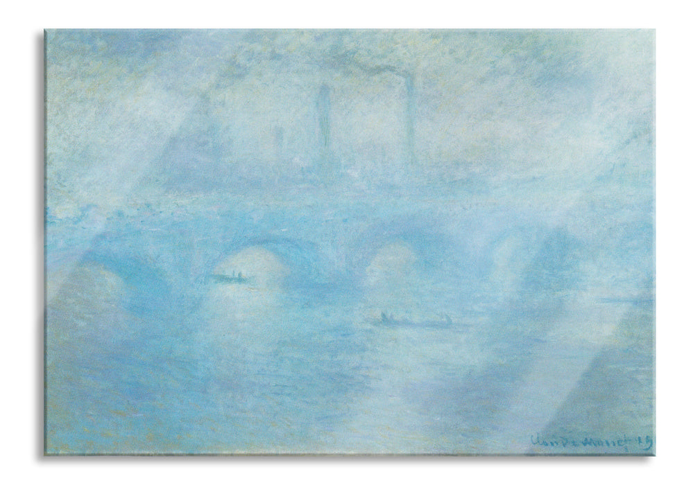 Pixxprint Claude Monet - Waterloo Brücke in London, Glasbild