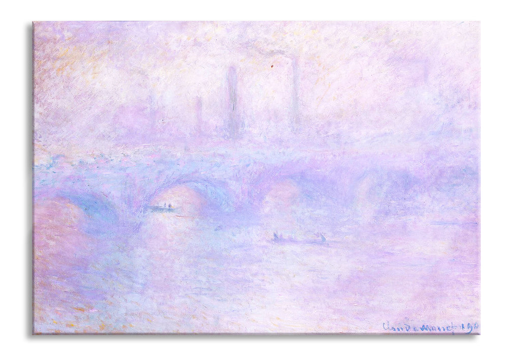 Pixxprint Claude Monet - Waterloo-Brücke London, Glasbild