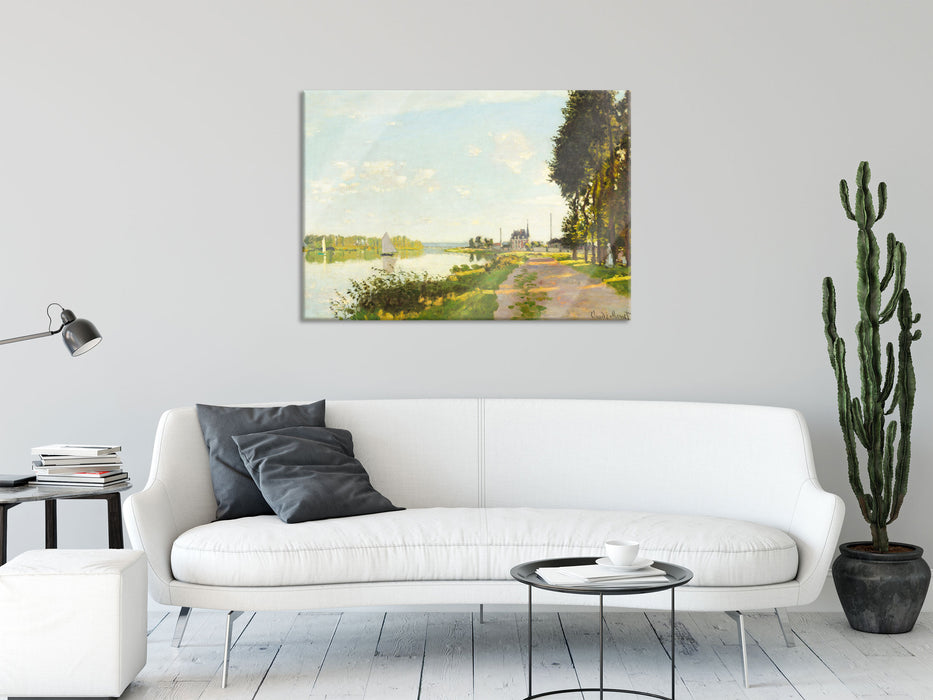Claude Monet - Argenteuil, Glasbild