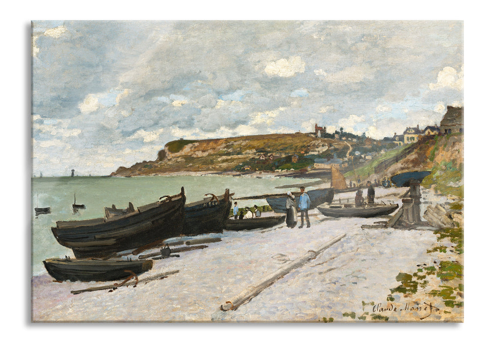 Pixxprint Claude Monet - Sainte-Adresse, Glasbild