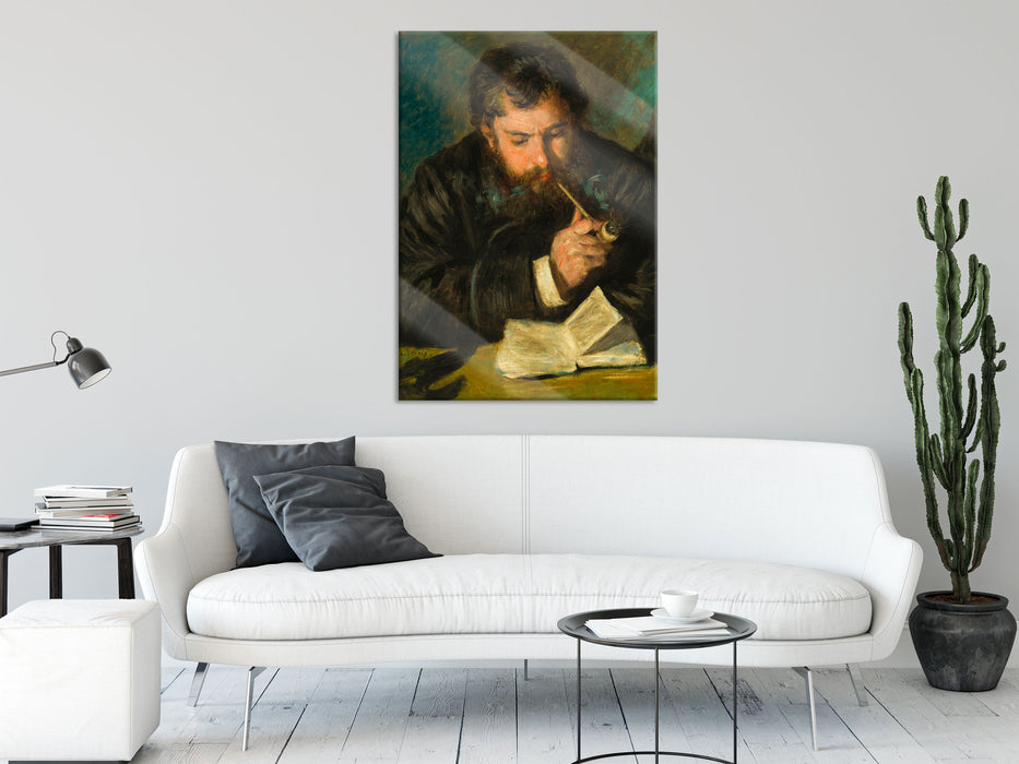 Claude Monet - Selbstportrait, Glasbild