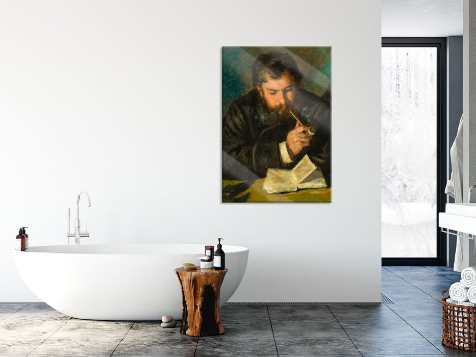 Claude Monet - Selbstportrait, Glasbild