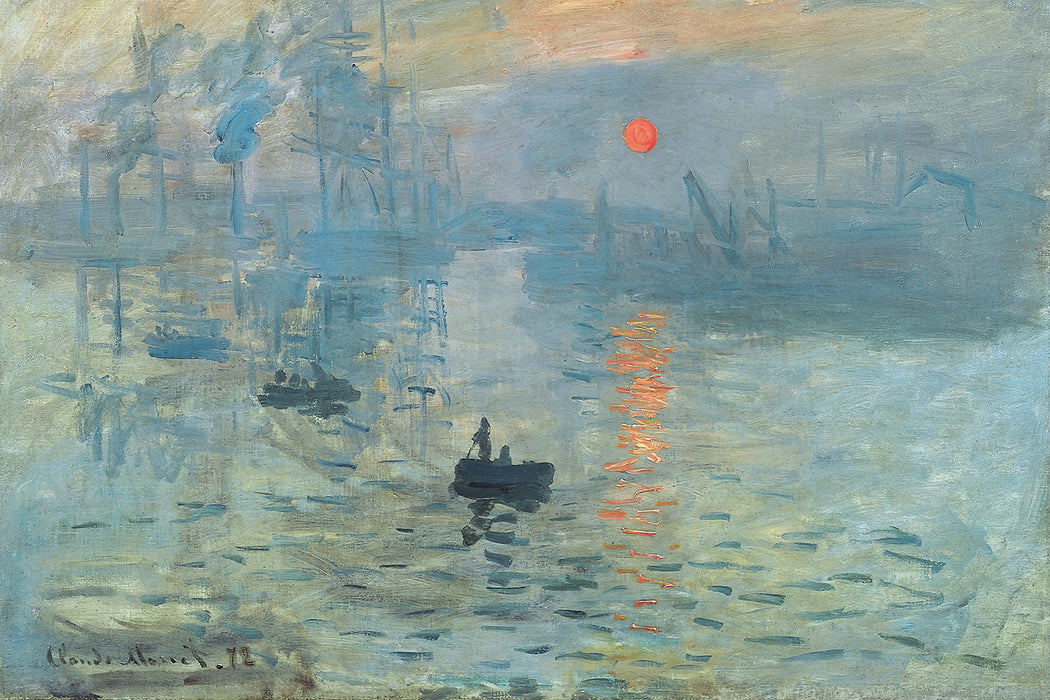 Claude Monet - Impression Sonnenaufgang, Glasbild