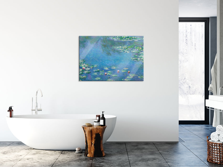 Claude Monet - Seerosen IV, Glasbild