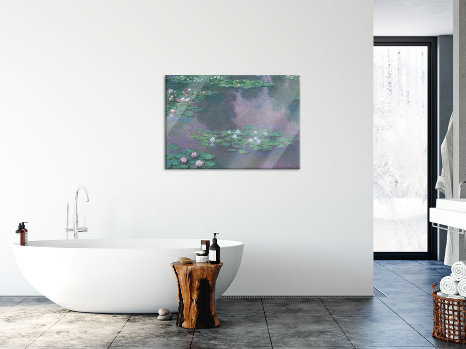 Claude Monet - Seerosen VI, Glasbild