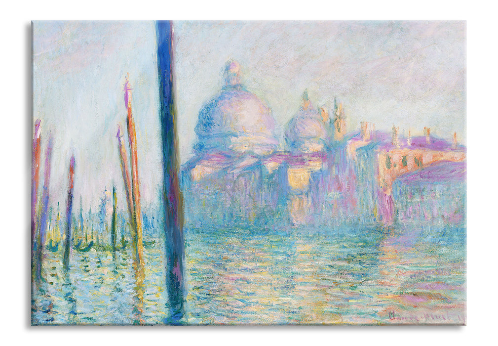 Claude Monet - Der große Kanal Venedig, Glasbild