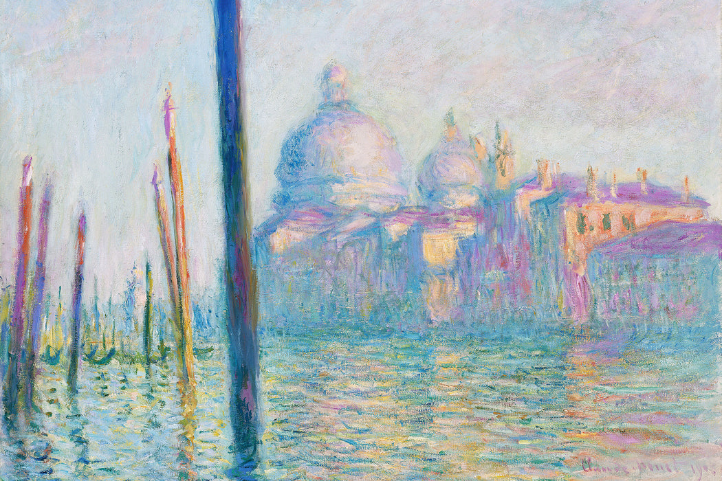 Claude Monet - Der große Kanal Venedig, Glasbild