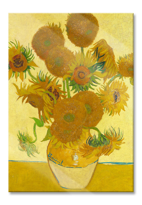 Vincent Van Gogh - Sonnenblumen I, Glasbild