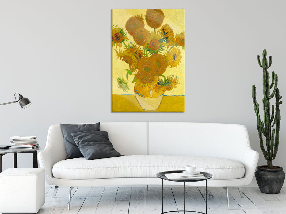 Vincent Van Gogh - Sonnenblumen I, Glasbild