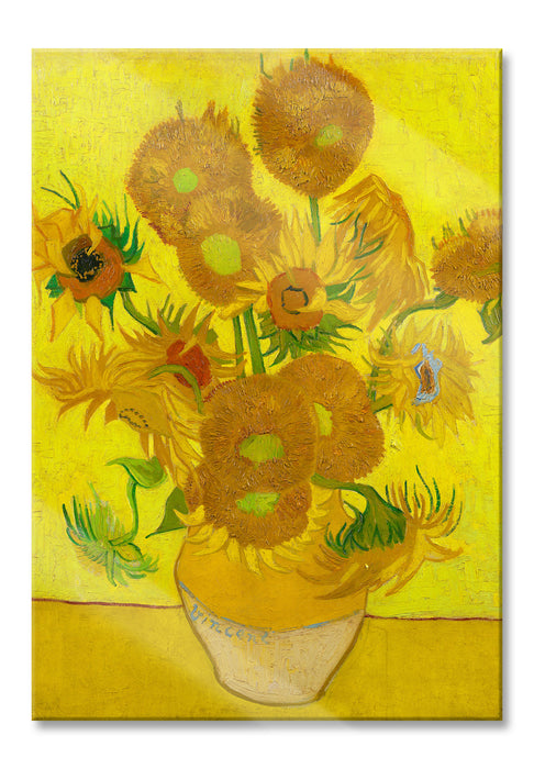 Pixxprint Vincent Van Gogh - Sonnenblumen II, Glasbild