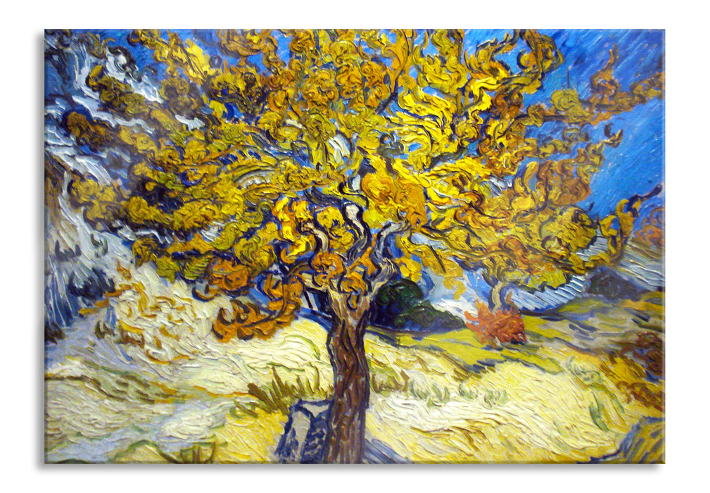 Vincent Van Gogh - Maulbeerbaum, Glasbild