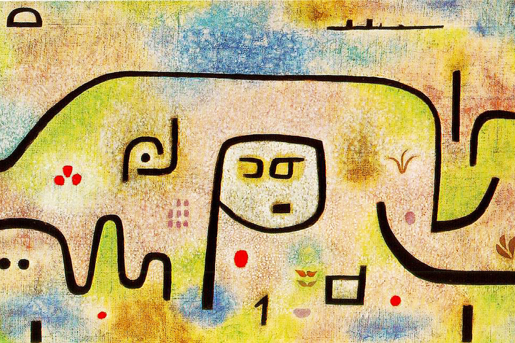Paul Klee - Insula Dulcamara, Glasbild