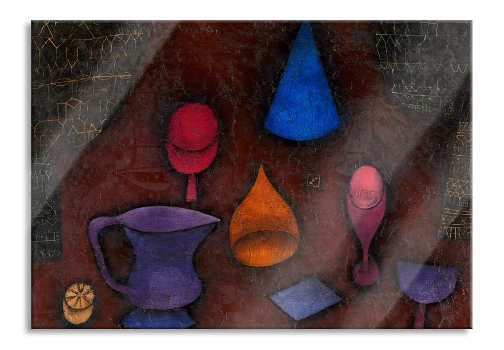 Paul Klee - Stillleben, Glasbild