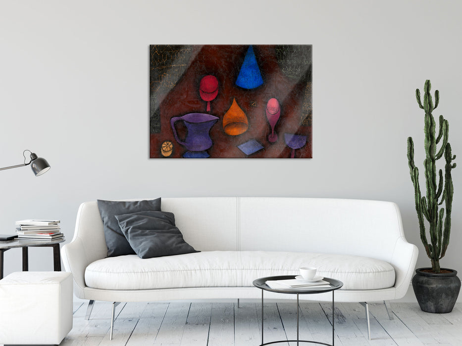 Paul Klee - Stillleben, Glasbild