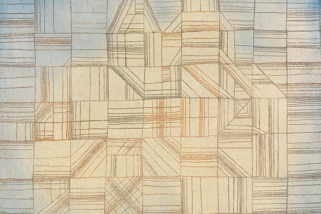 Paul Klee - Variationen Progressives Motiv, Glasbild