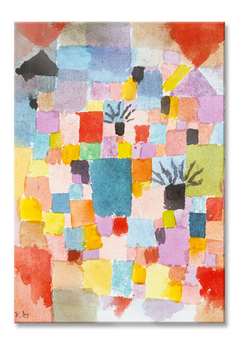 Pixxprint Paul Klee - Südliche Gärten, Glasbild