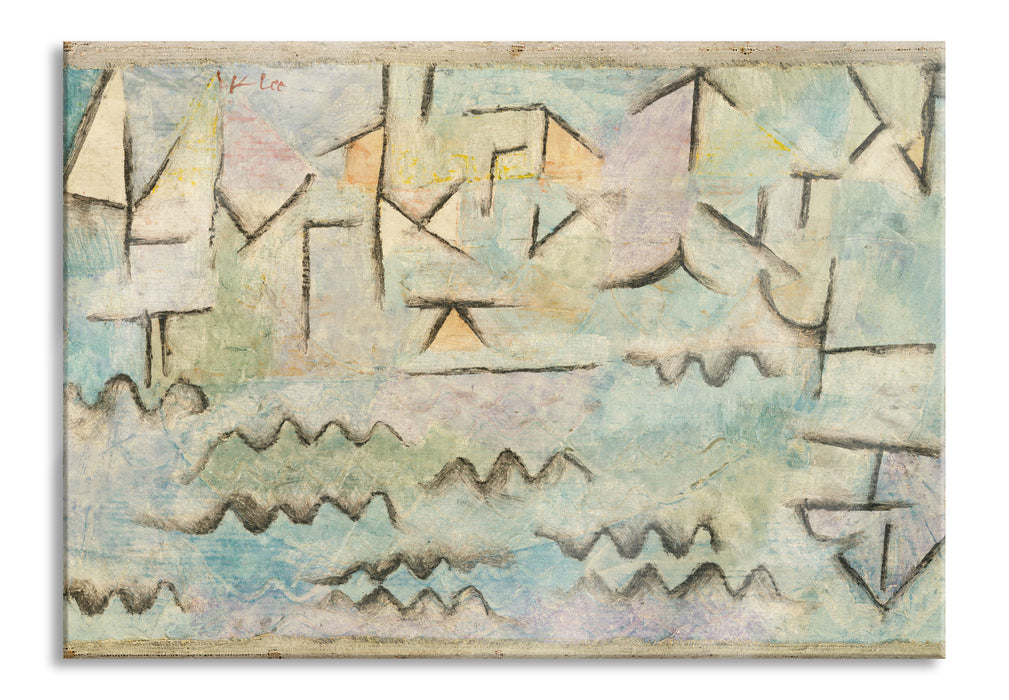 Pixxprint Paul Klee - Der Rhein bei Duisburg, Glasbild