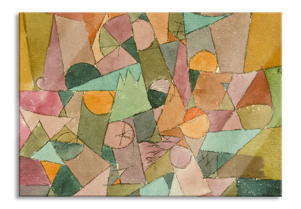 Pixxprint Paul Klee - Unbenannt, Glasbild
