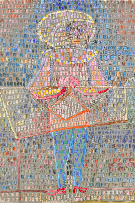 Paul Klee - Junge im schicken Gewand, Glasbild
