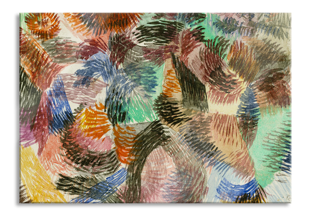 Pixxprint Paul Klee - Triebkraft des Waldes, Glasbild