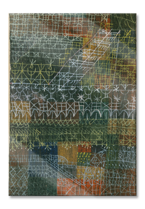Pixxprint Paul Klee - Struktural I, Glasbild