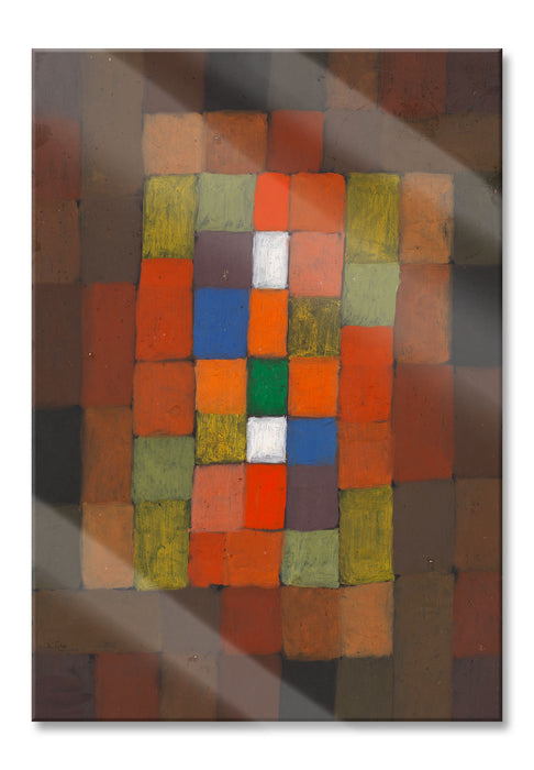 Paul Klee - Statisch-Dynamische Steigerung, Glasbild