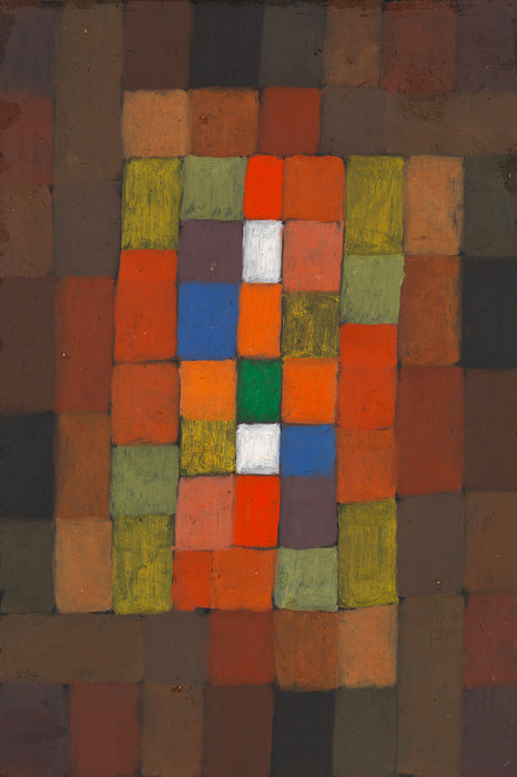 Paul Klee - Statisch-Dynamische Steigerung, Glasbild