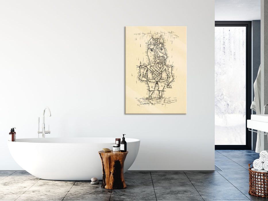 Paul Klee - Ass Esel, Glasbild