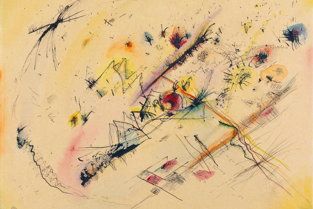 Wassily Kandinsky - Helles Bild, Glasbild