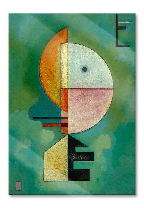 Pixxprint Wassily Kandinsky - Empor, Glasbild