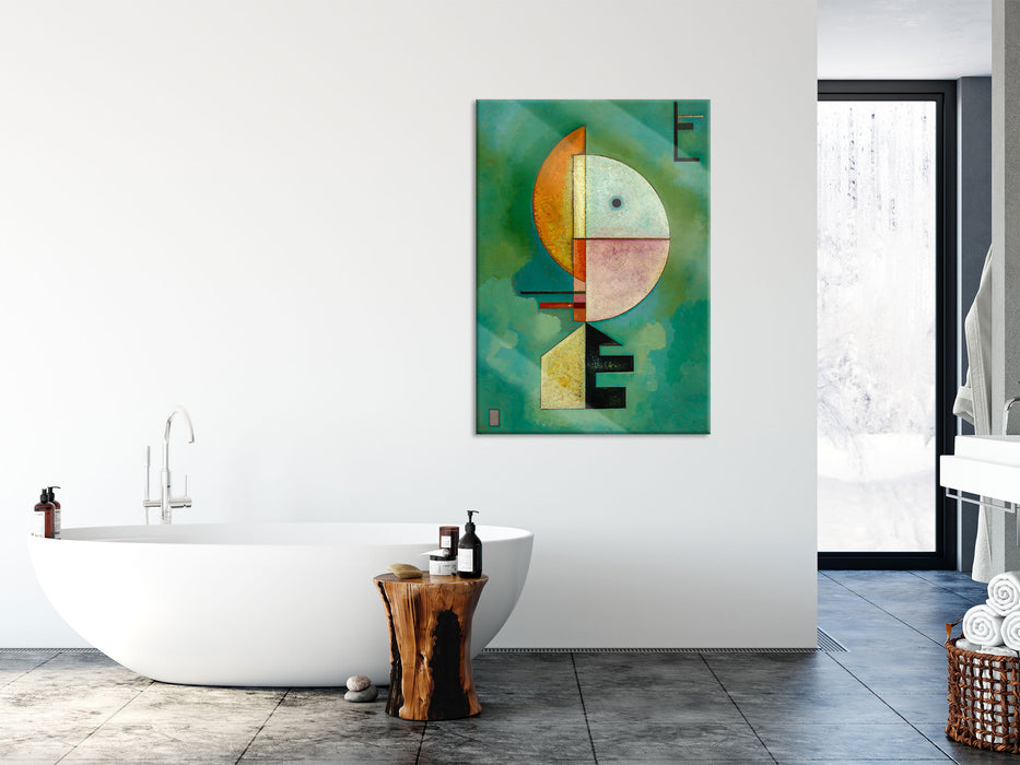 Wassily Kandinsky - Empor, Glasbild