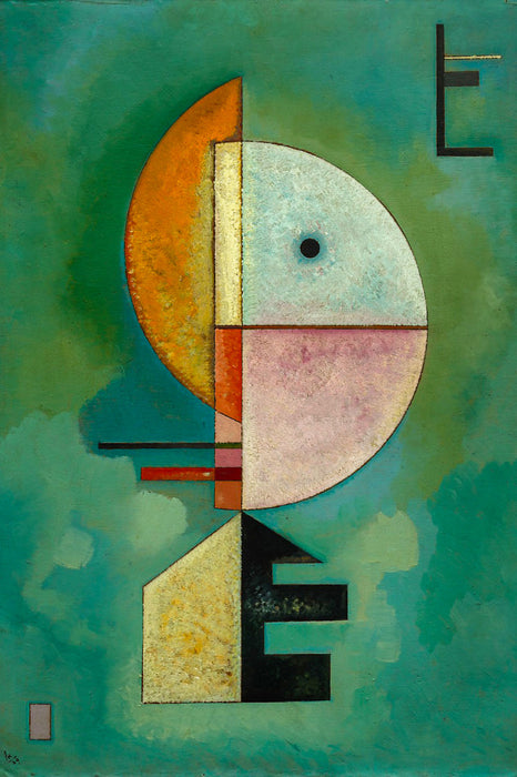 Wassily Kandinsky - Empor, Glasbild