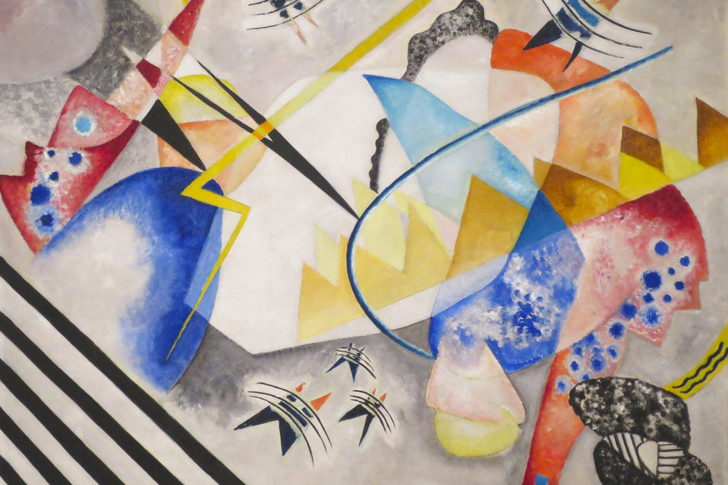 Wassily Kandinsky - Weißes Zentrum, Glasbild