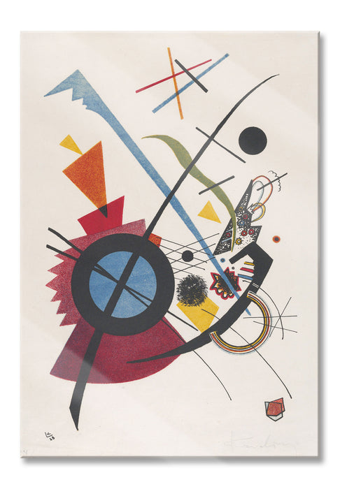 Pixxprint Wassily Kandinsky - Violett, Glasbild