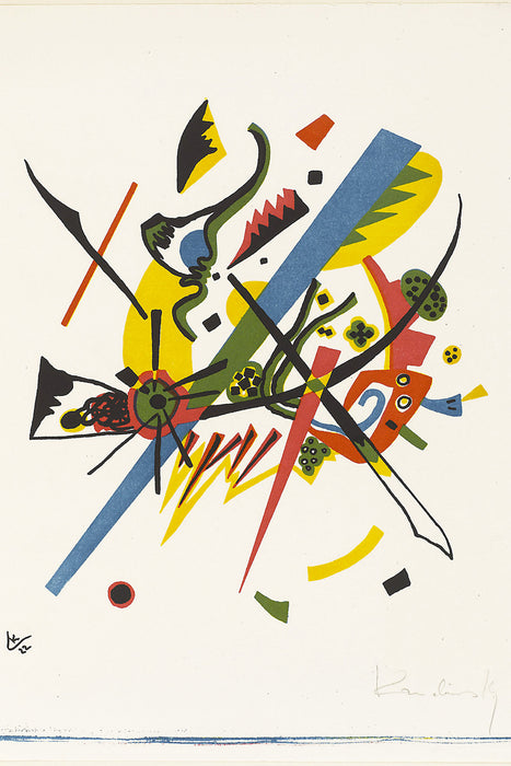 Wassily Kandinsky - Kleine Welten I, Glasbild