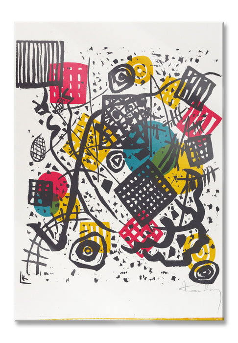Wassily Kandinsky - Kleine Welten V, Glasbild