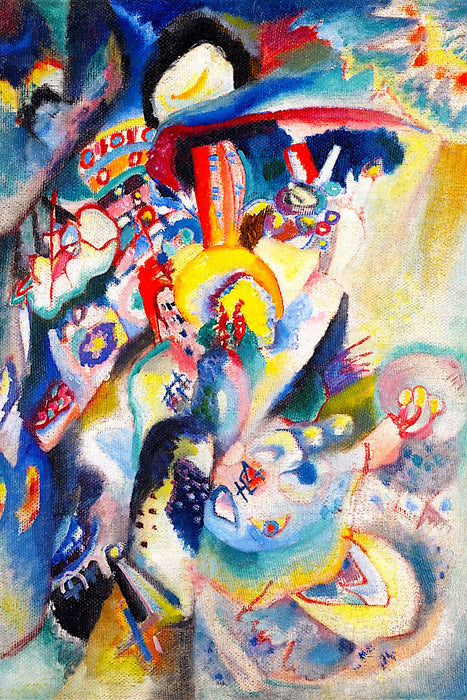 Wassily Kandinsky - Moskau II, Glasbild