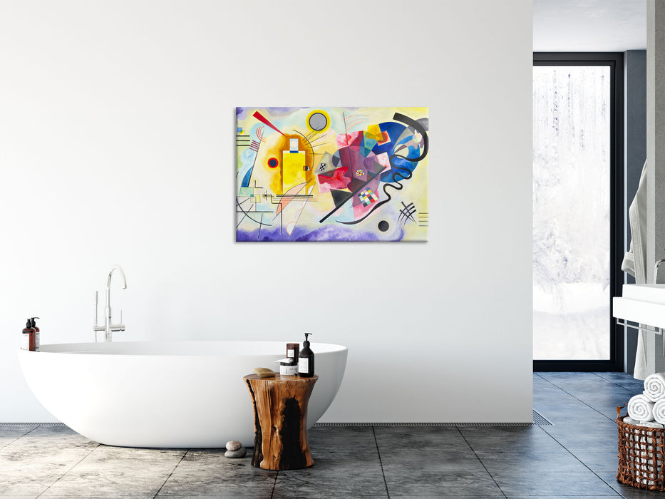 Wassily Kandinsky - Gelb-Rot-Blau, Glasbild