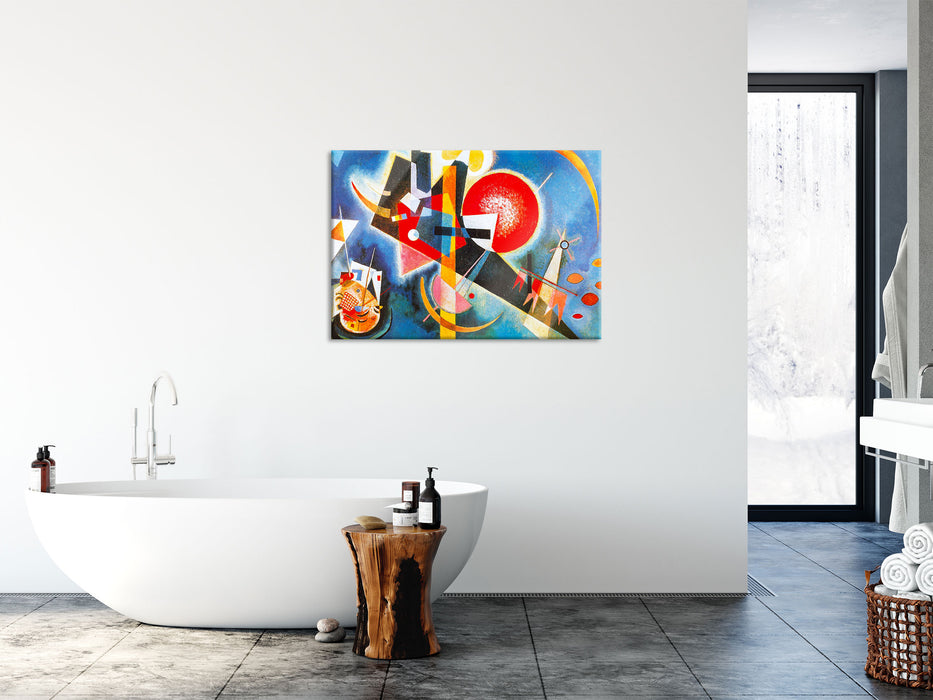 Wassily Kandinsky - Im Blau, Glasbild