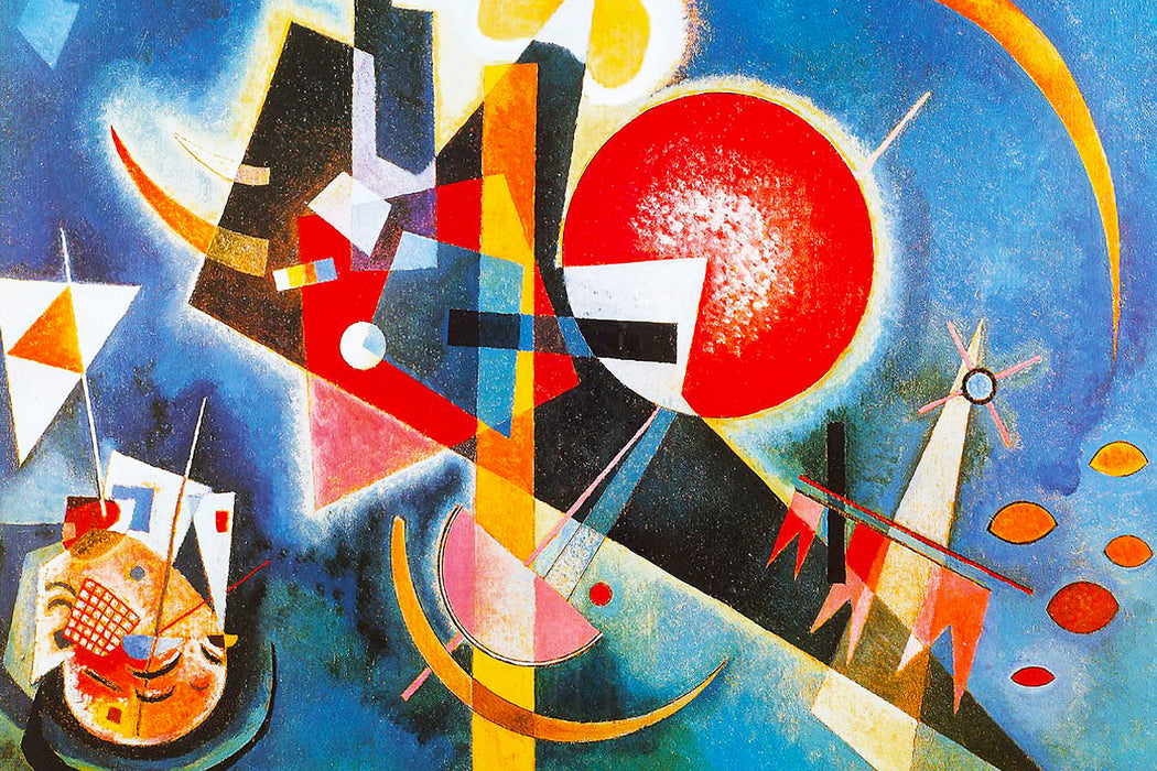 Wassily Kandinsky - Im Blau, Glasbild