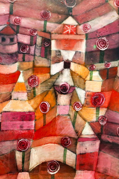 Paul Klee - Rosengarten, Glasbild