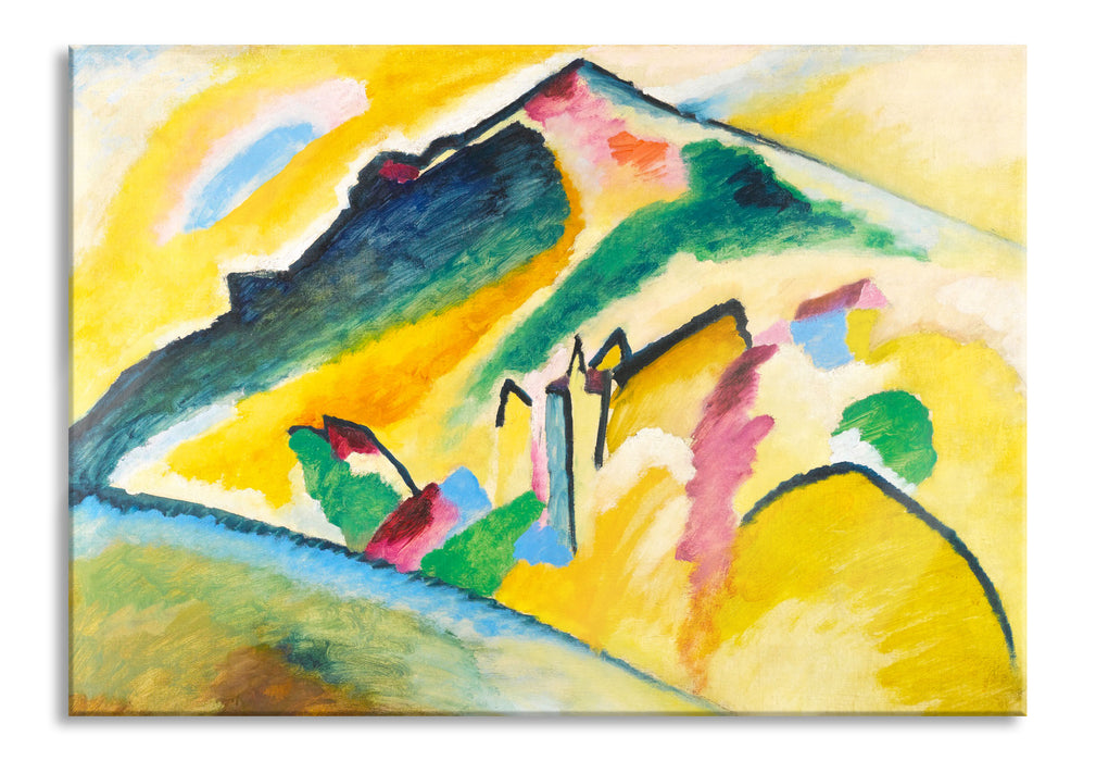 Pixxprint Wassily Kandinsky - Herbstlandschaft, Glasbild