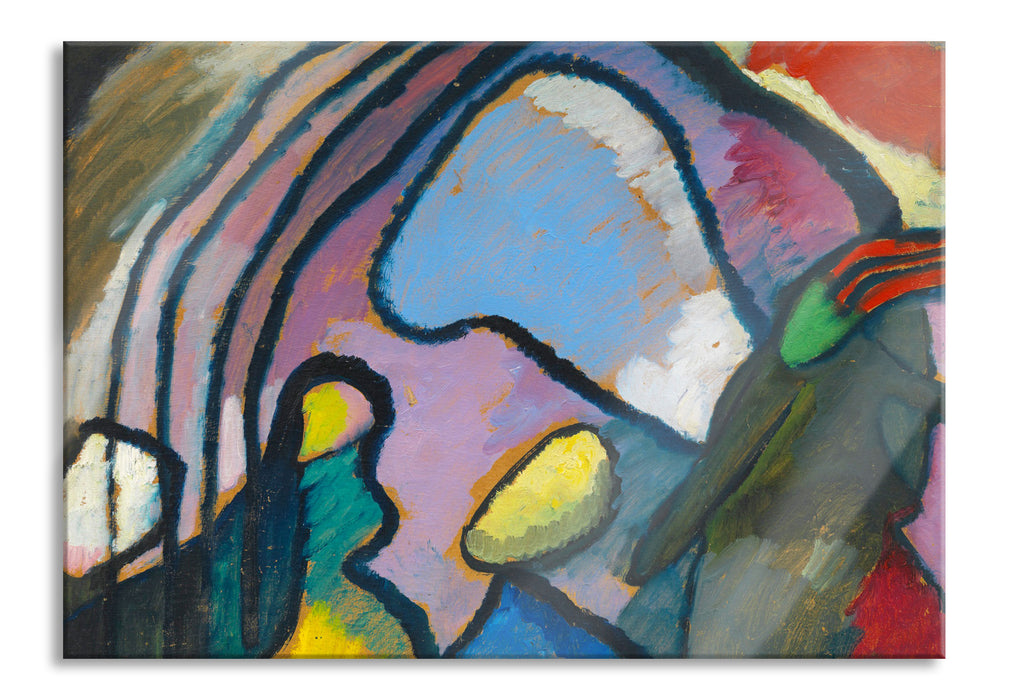 Wassily Kandinsky - Studie für Improvisation , Glasbild