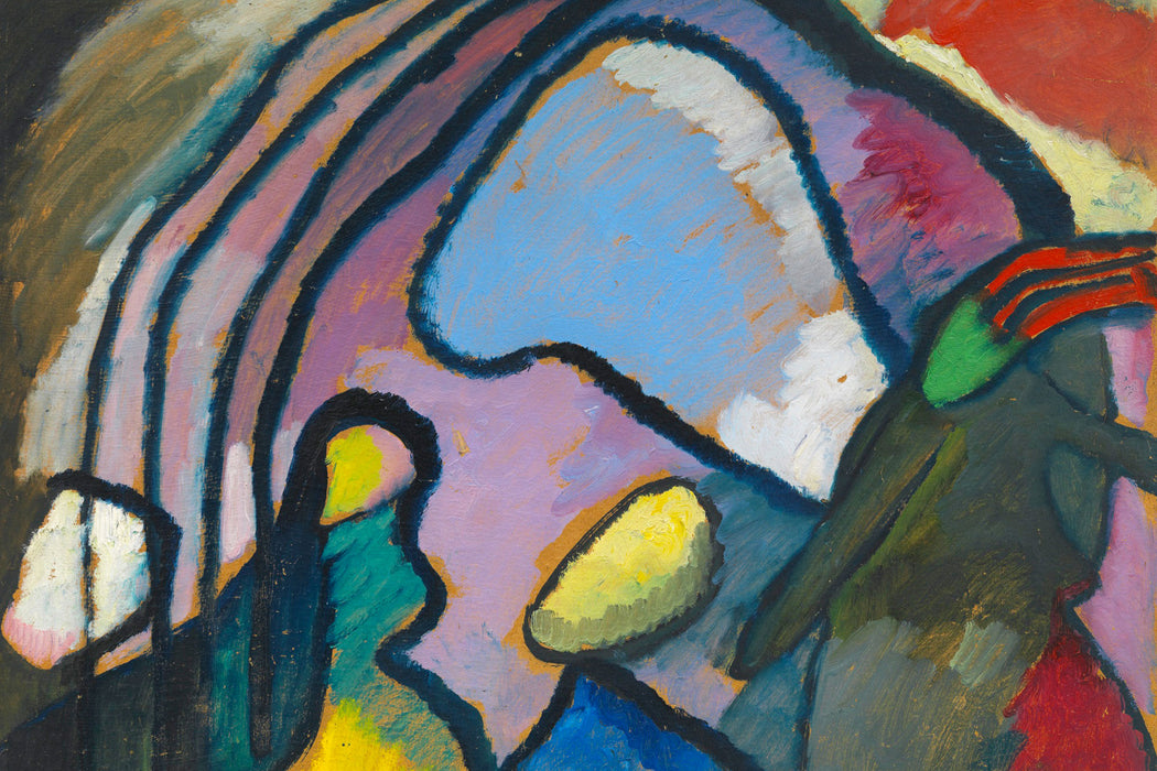 Wassily Kandinsky - Studie für Improvisation , Glasbild