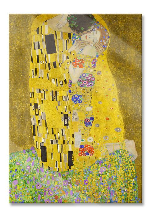 Pixxprint Gustav Klimt - Der Kuss, Glasbild