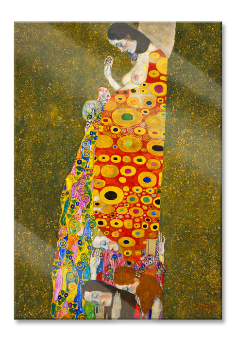 Pixxprint Gustav Klimt - Hoffnung II, Glasbild