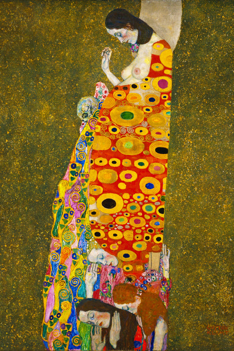 Gustav Klimt - Hoffnung II, Glasbild