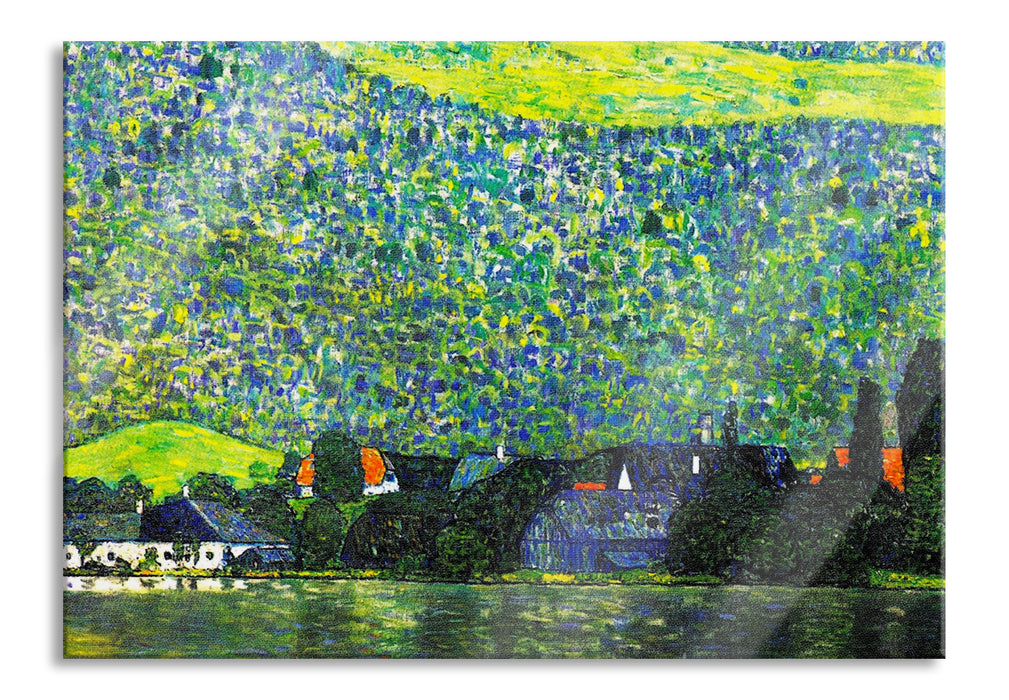 Pixxprint Gustav Klimt - Litzlberg am Attersee, Glasbild
